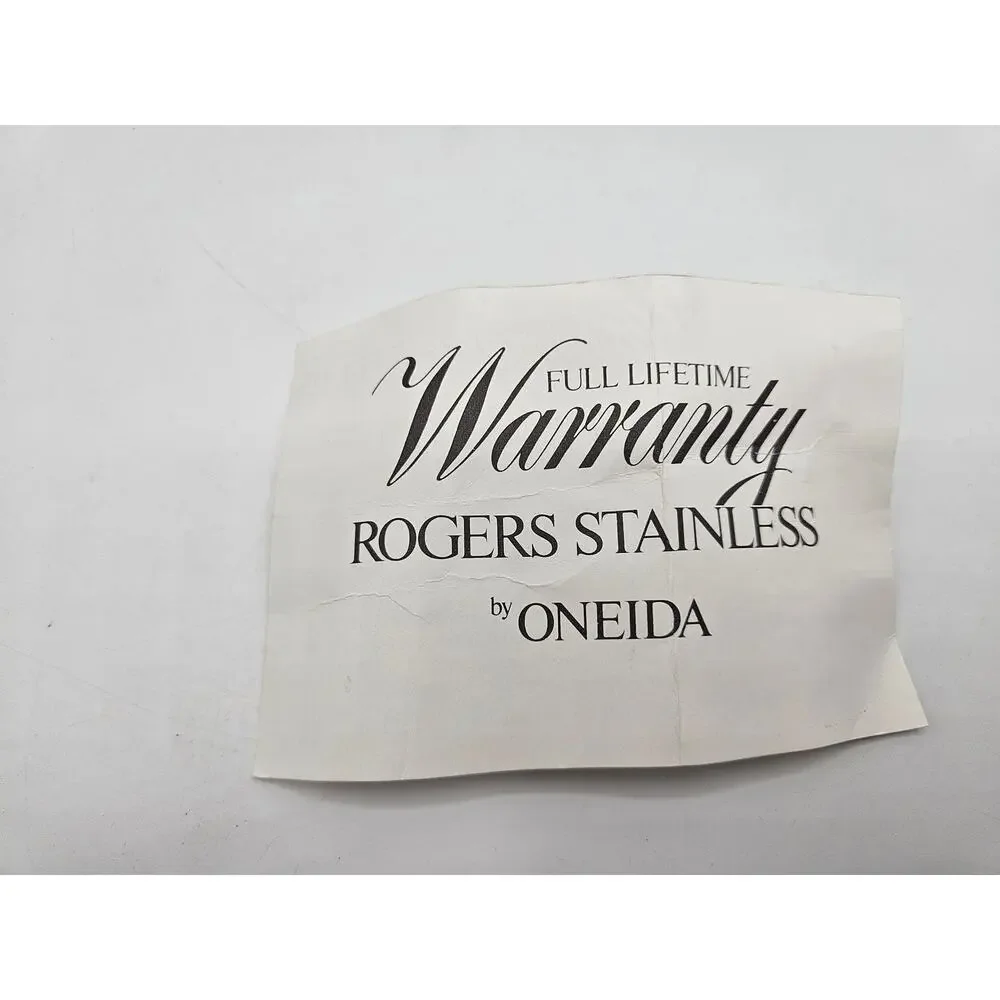 Vintage Rogers Stainless by Oneida Flatware Set 49 Pc Service for 8